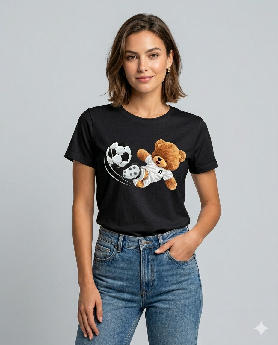 Teddy Bear Graphic T-Shirt for Women